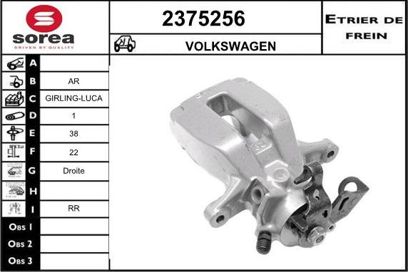 EAI 2375256 - Étrier de frein cwaw.fr