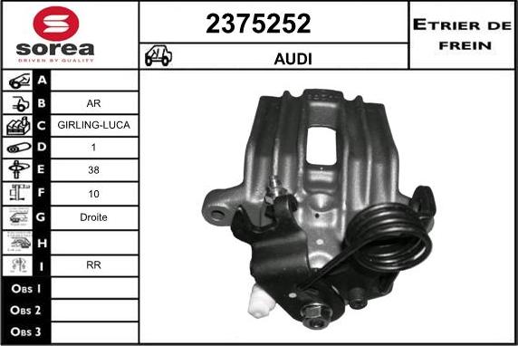 EAI 2375252 - Étrier de frein cwaw.fr