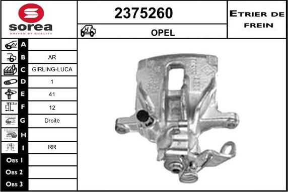 EAI 2375260 - Étrier de frein cwaw.fr