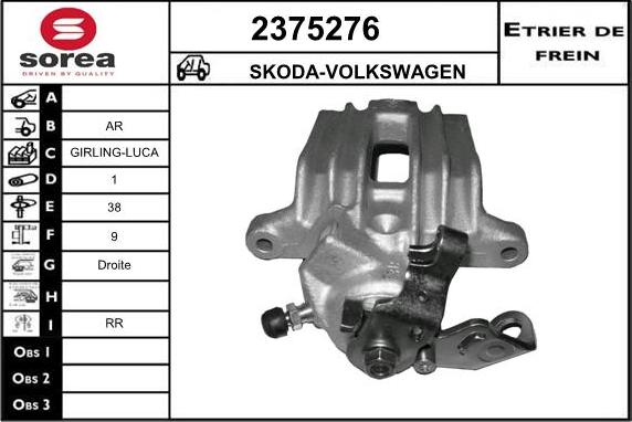 EAI 2375276 - Étrier de frein cwaw.fr