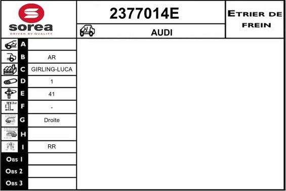 EAI 2377014E - Étrier de frein cwaw.fr