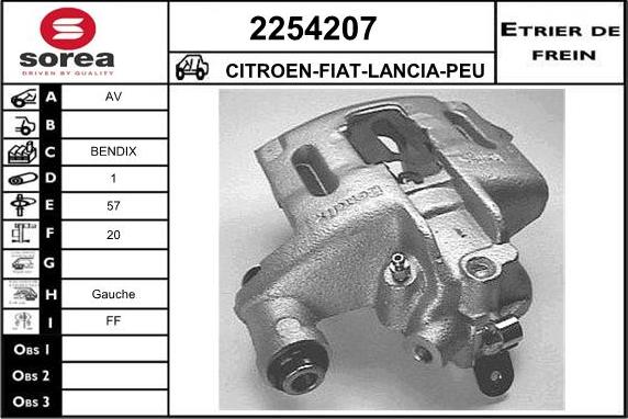 EAI 2254207 - Étrier de frein cwaw.fr