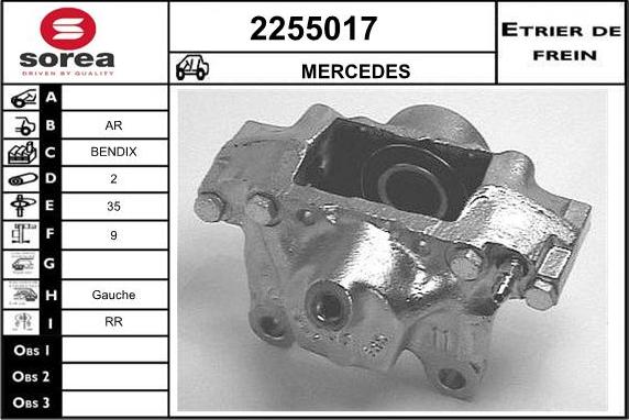 EAI 2255017 - Étrier de frein cwaw.fr