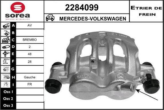 EAI 2284099 - Étrier de frein cwaw.fr