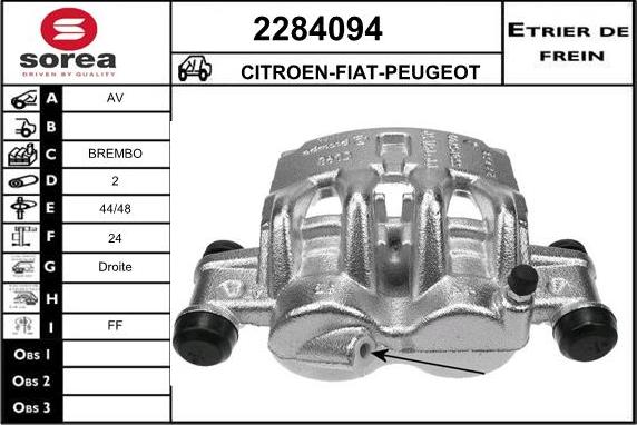 EAI 2284094 - Étrier de frein cwaw.fr