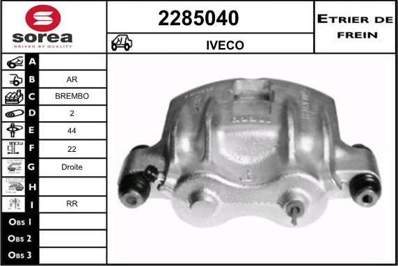 EAI 2285040 - Étrier de frein cwaw.fr