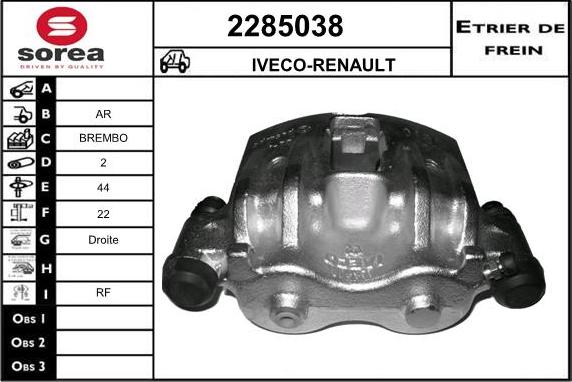 EAI 2285038 - Étrier de frein cwaw.fr