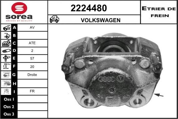 EAI 2224480 - Étrier de frein cwaw.fr