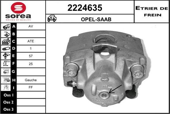 EAI 2224635 - Étrier de frein cwaw.fr