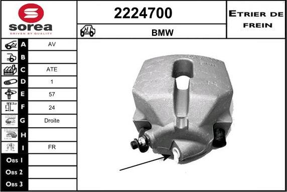 EAI 2224700 - Étrier de frein cwaw.fr