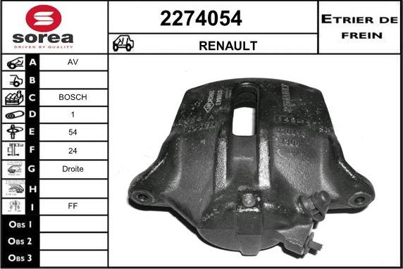 EAI 2274054 - Étrier de frein cwaw.fr