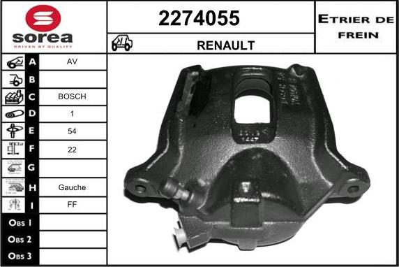 EAI 2274055 - Étrier de frein cwaw.fr