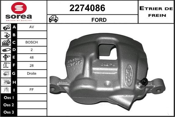 EAI 2274086 - Étrier de frein cwaw.fr