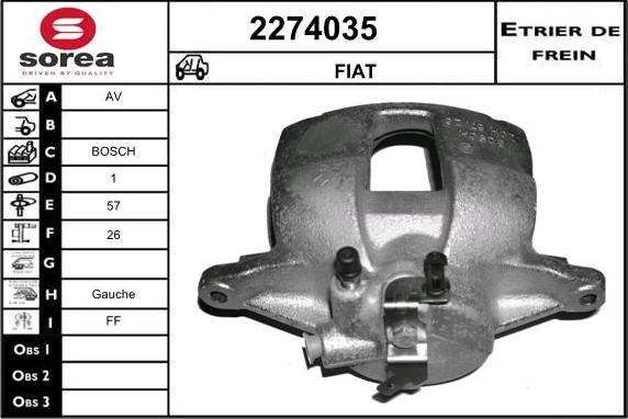 EAI 2274035 - Étrier de frein cwaw.fr