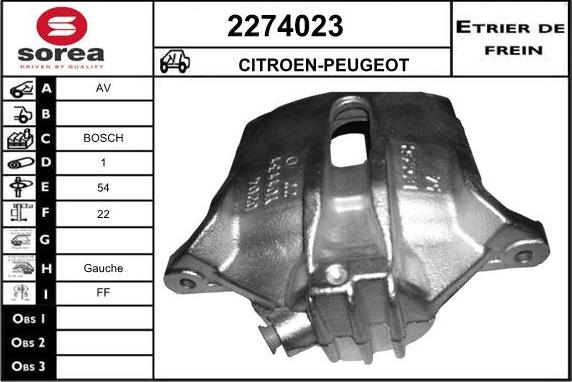 EAI 2274023 - Étrier de frein cwaw.fr