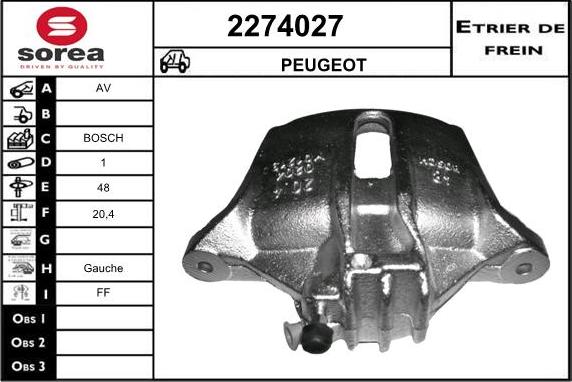 EAI 2274027 - Étrier de frein cwaw.fr