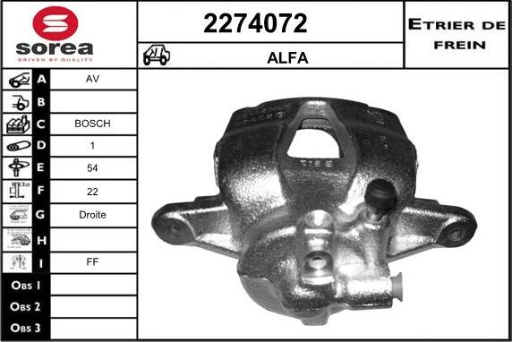 EAI 2274072 - Étrier de frein cwaw.fr