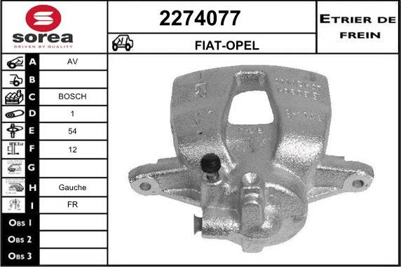 EAI 2274077 - Étrier de frein cwaw.fr