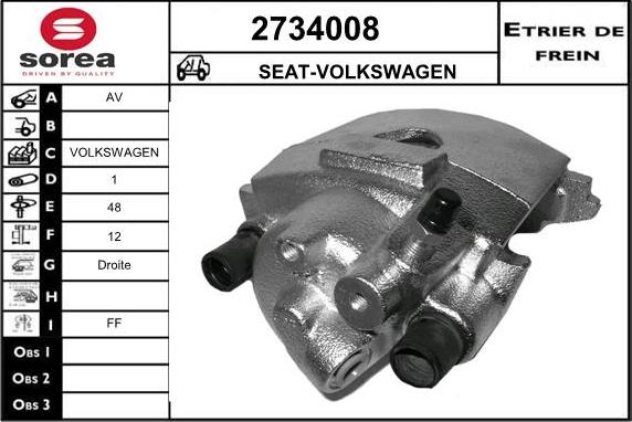 EAI 2734008 - Étrier de frein cwaw.fr