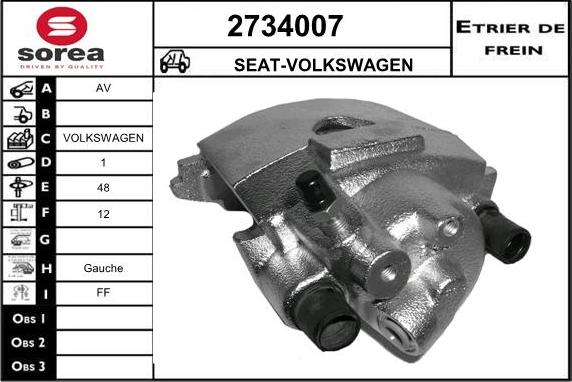 EAI 2734007 - Étrier de frein cwaw.fr