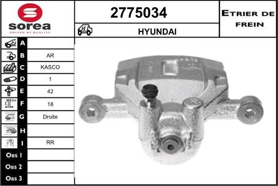 EAI 2775034 - Étrier de frein cwaw.fr