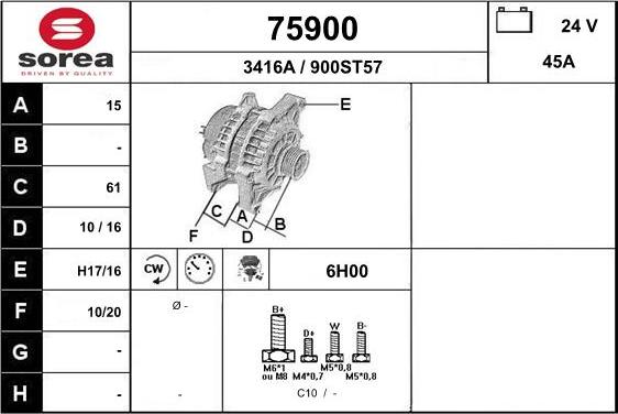 EAI 75900 - Alternateur cwaw.fr