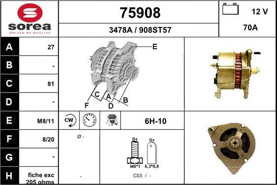 EAI 75908 - Alternateur cwaw.fr