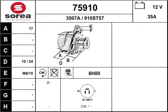 EAI 75910 - Alternateur cwaw.fr