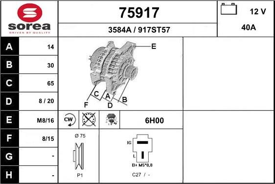 EAI 75917 - Alternateur cwaw.fr