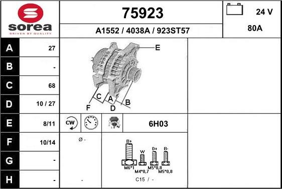 EAI 75923 - Alternateur cwaw.fr