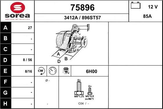 EAI 75896 - Alternateur cwaw.fr