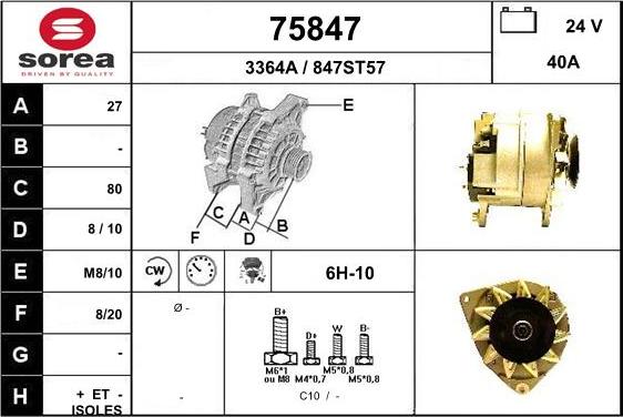 EAI 75847 - Alternateur cwaw.fr