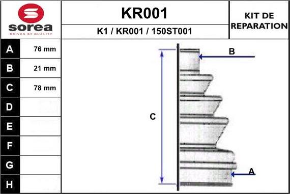 EAI KR001 - Joint-soufflet, arbre de commande cwaw.fr