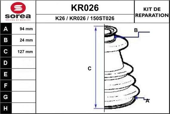 EAI KR026 - Joint-soufflet, arbre de commande cwaw.fr