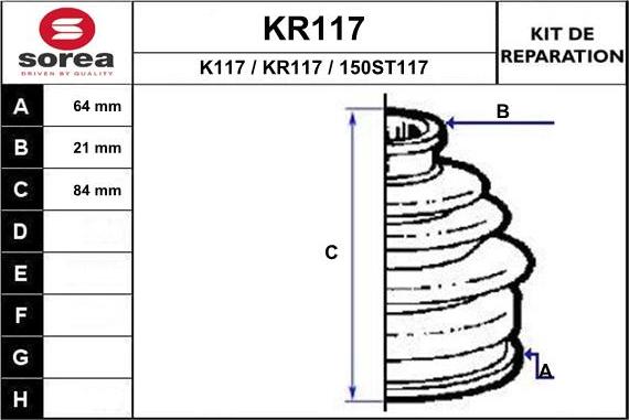 EAI KR117 - Joint-soufflet, arbre de commande cwaw.fr