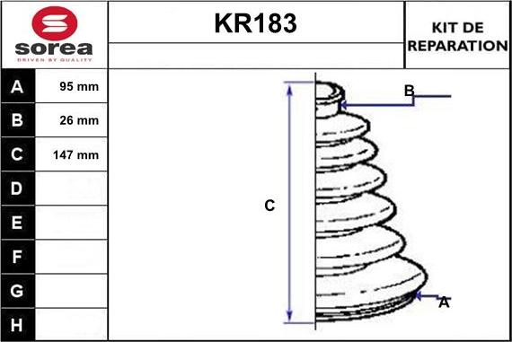 EAI KR183 - Joint-soufflet, arbre de commande cwaw.fr