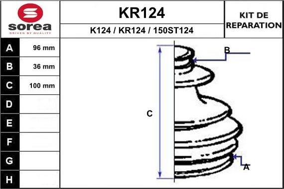 EAI KR124 - Joint-soufflet, arbre de commande cwaw.fr