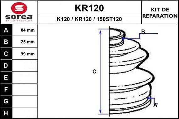 EAI KR120 - Joint-soufflet, arbre de commande cwaw.fr