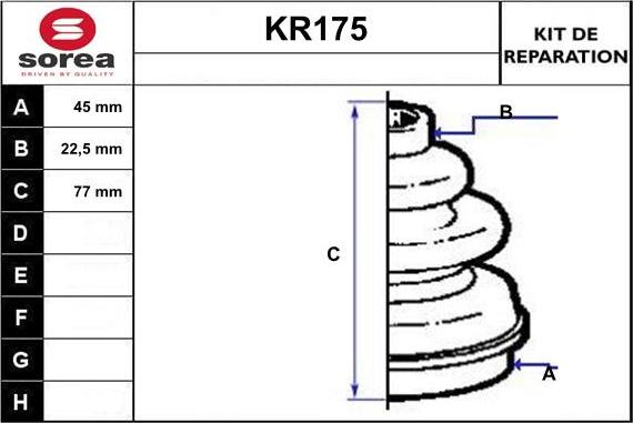 EAI KR175 - Joint-soufflet, arbre de commande cwaw.fr