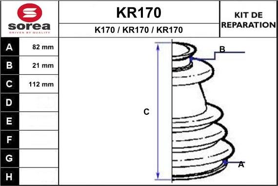 EAI KR170 - Joint-soufflet, arbre de commande cwaw.fr