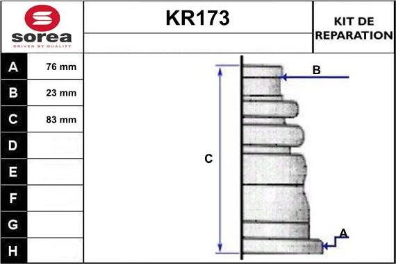 EAI KR173 - Joint-soufflet, arbre de commande cwaw.fr