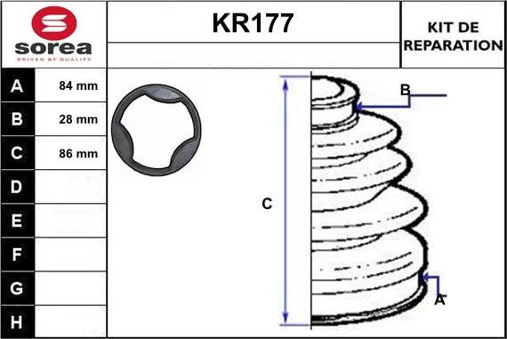 EAI KR177 - Joint-soufflet, arbre de commande cwaw.fr