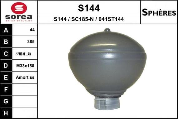 EAI S144 - Accumulateur de pression, suspension / amortissement cwaw.fr