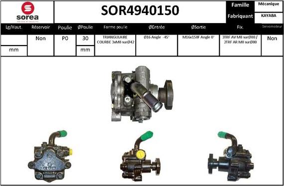 EAI SOR4940150 - Pompe hydraulique, direction cwaw.fr