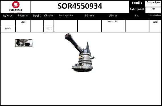 EAI SOR4550934 - Pompe hydraulique, direction cwaw.fr