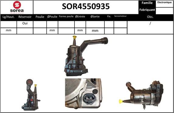 EAI SOR4550935 - Pompe hydraulique, direction cwaw.fr