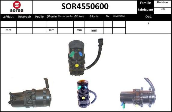 EAI SOR4550600 - Pompe hydraulique, direction cwaw.fr