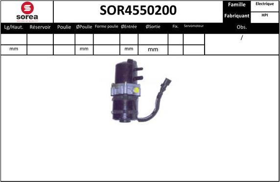 EAI SOR4550200 - Pompe hydraulique, direction cwaw.fr