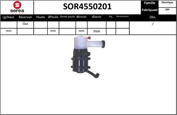 EAI SOR4550201 - Pompe hydraulique, direction cwaw.fr