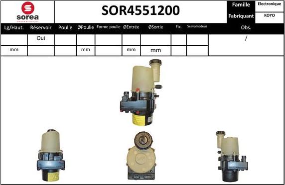 EAI SOR4551200 - Pompe hydraulique, direction cwaw.fr